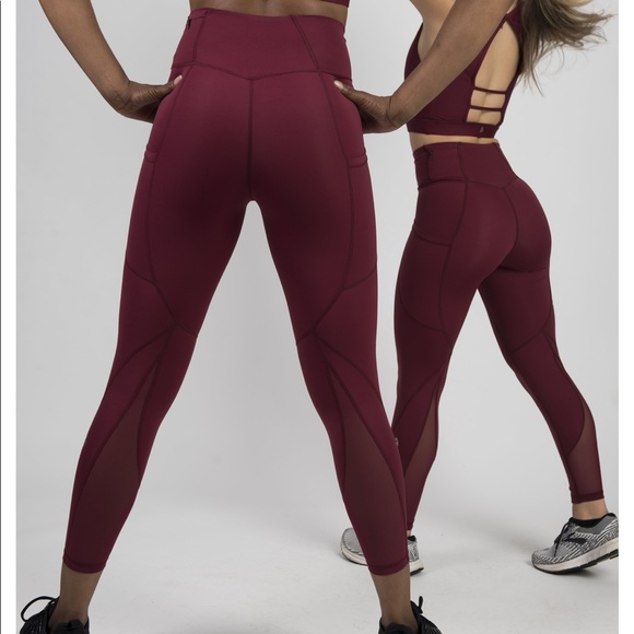 P’tula Crystal Legging - 25 inch, Port Wine Red, M - Picture 5 of 9